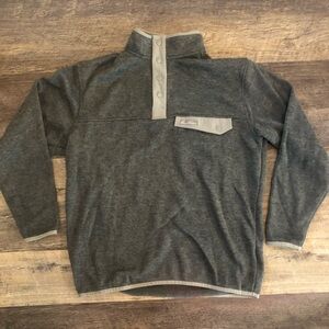 Coosa Cotton pullover Grey with light grey edges EUC very nice pullover